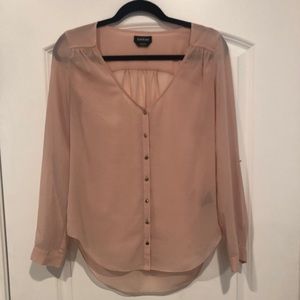 Bebe button down woven top